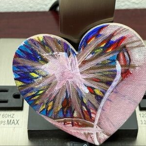 Abstract Heart-Shaped Art Piece